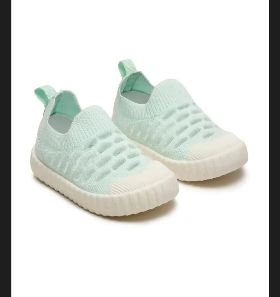 Cloudy Toddlers First Step Shoes - Sea Green- boys and girls image 2