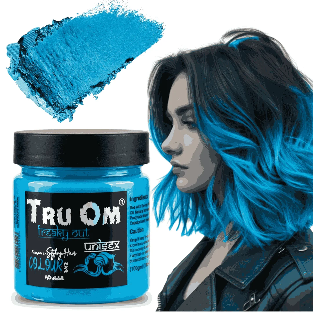 TRUOM Temporary Hair Color Wax for Men and Women 1 Day 1 Wash Perfect Hair Styling Sky Blue image 1