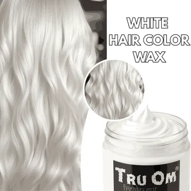 TRUOM Temporary Hair Color Wax for Men and Women 1 Day 1 Wash Perfect Hair Styling Chalk White thumbnail 1