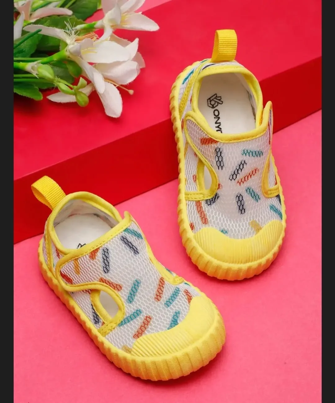 Premium Confetti Toddlers Walking Shoes for Boys Girls Mesh Breathable Anti‑Skid First Step Everyday Outdoor Indoor Pre Walker Shoes India image 1