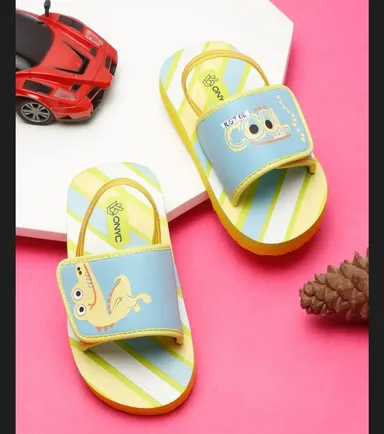 Comfortable Crocodile Kids Sliders with Cartoon Design | Anti‑Slip EVA Open Toe Beach Pool Footwear | Lightweight Toddler Boys Girls Slides thumbnail 0