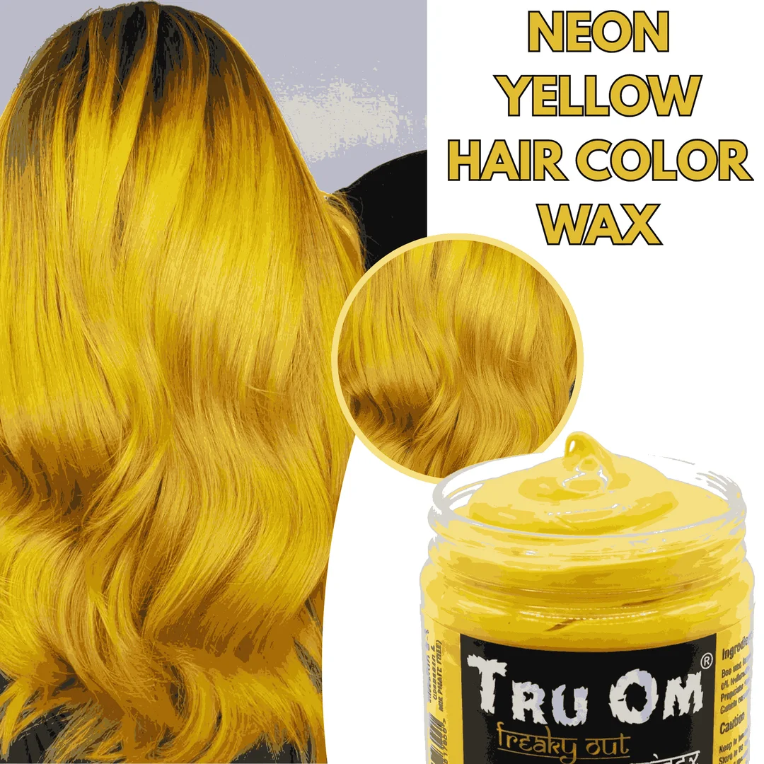 TRUOM Temporary Hair Color Wax for Men and Women 1 Day 1 Wash Perfect Hair Styling Yellow image 5