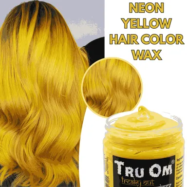 TRUOM Temporary Hair Color Wax for Men and Women 1 Day 1 Wash Perfect Hair Styling Yellow thumbnail 4