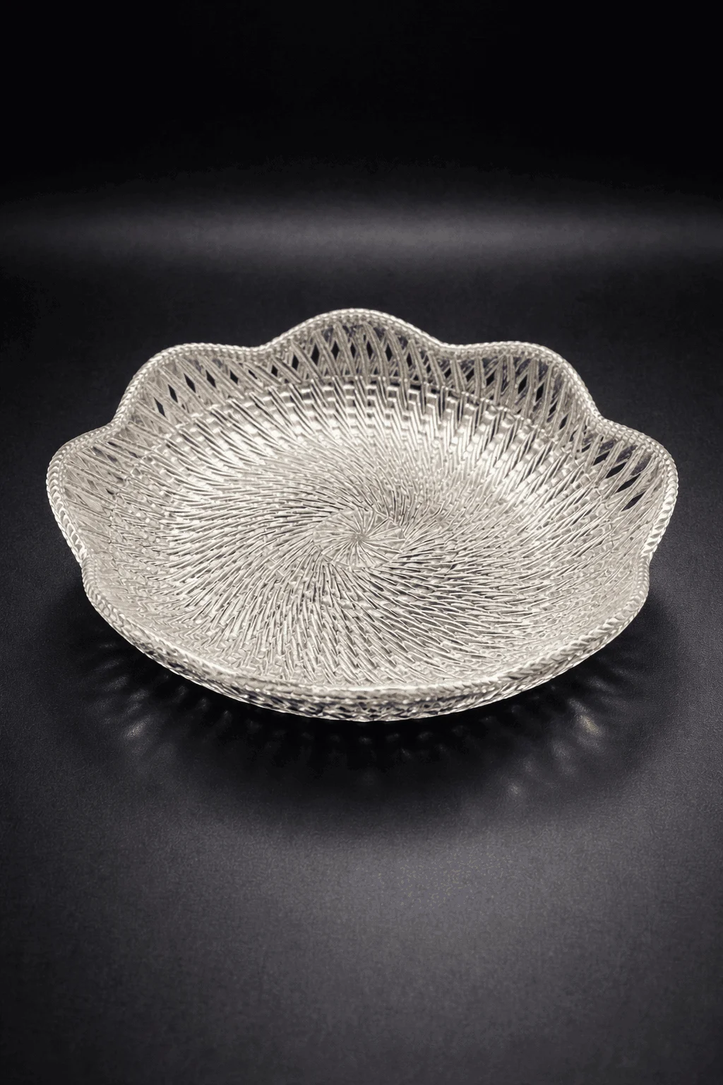 Silver Coated Decorative Plastic Bowl | Premium Designer Serving Bowl for Dry Fruits, Sweets, Pooja & Home Decor | Perfect for Gifting & Festival Use image 5