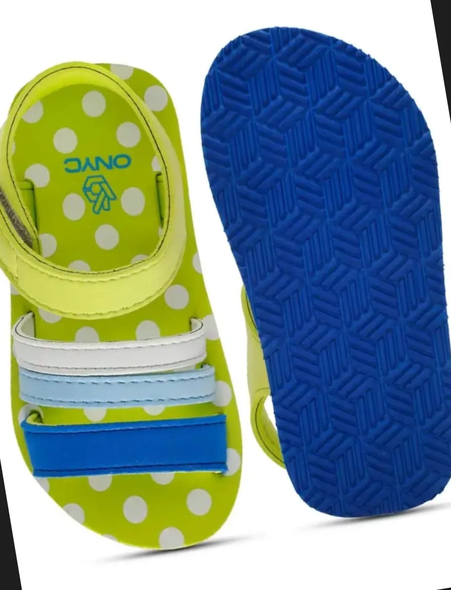 Premium Kids Butterscotch Printed EVA Sandals for Girls Boys Comfort Velcro Casual Footwear Lightweight Summer Outdoor Soft Sole Trendy Style image 3