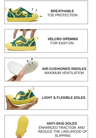 Premium Confetti Toddlers Walking Shoes Lightweight Anti-Slip First Walker Baby Shoes Soft Sole Breathable Casual Outdoor Infant Footwear India thumbnail 3
