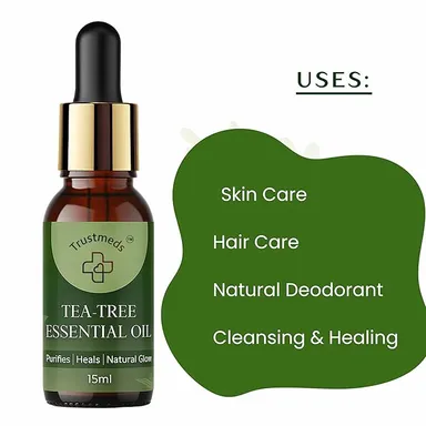 Trustmeds Energy Hair Oil Combo Pack of 2 with Rosemary and Tea Tree Essential Oils for Hair Growth, Dandruff Control, Anti Hair Fall, Scalp Nourishment for Men and Women in India Rosemary + Tea Tree Essential Oil Combo Pack of 2 270 ML thumbnail 3