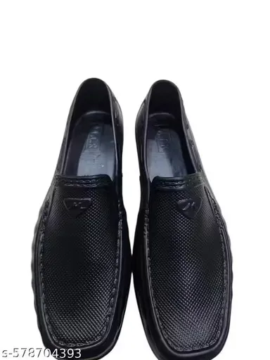Men’s Black Formal Rubber Shoes – Lightweight & Comfortable Casual Premium Footwear Men’s Black Formal Rubber Shoes 6 thumbnail 1
