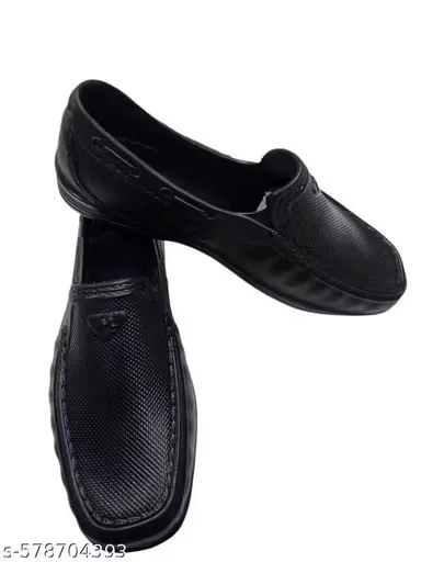 Men’s Black Formal Rubber Shoes – Lightweight & Comfortable Casual Premium Footwear Men’s Black Formal Rubber Shoes 7 thumbnail 1