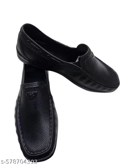 Men’s Black Formal Rubber Shoes – Lightweight & Comfortable Casual Premium Footwear Men’s Black Formal Rubber Shoes 8 image 2