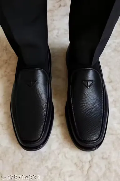 Men’s Black Formal Rubber Shoes – Lightweight & Comfortable Casual Premium Footwear Men’s Black Formal Rubber Shoes 9 thumbnail 0