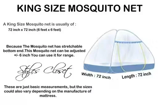 Double Bed Foldable Mosquito Net 6x6 ft Polyester Mesh Anti Mosquito Insect Protection Net for Bedroom Family Use Portable Pop Up Folding Bed Canopy  image 3