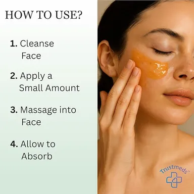 Trustmeds Vitamin C Face Gel with Aloe Vera & Neem 50g Pack of 2 – Hydrating Moisturiser for Radiant Glowing Skin, Even Skin Tone, Dark Spot Reduction Acne Control Oil‑Free Gel 50g Pack of 2 270 ML thumbnail 3