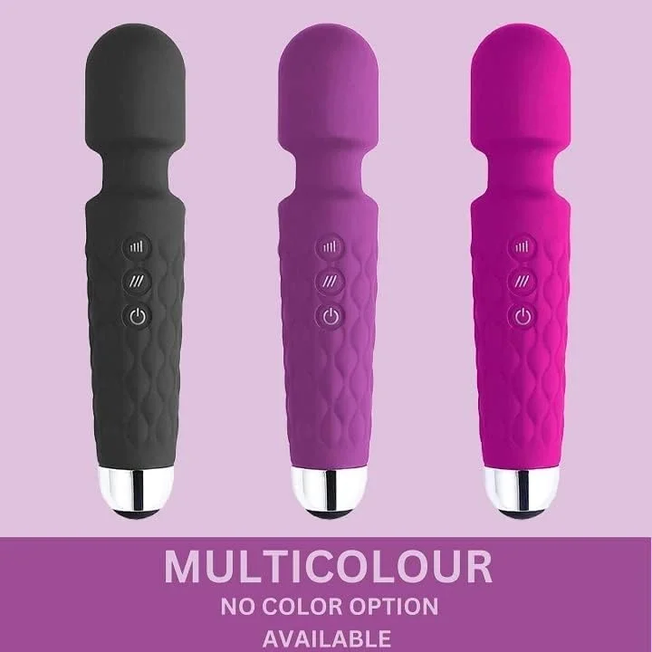 Personal Massager For Women | 20 Vibration Modes, USB Rechargeable, Waterproof, Medical Grade Silicone, 3 Months Warranty | Handheld Electric Body Massager | Full Body Massager For Pain Relief image 2