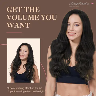 LIGHT BLONDE WITH DARK BROWN HIGHLIGHTS 5 Clips based Curly/Wavy PREMIUM Matte Finish Hair Extensions | Instant Volume and Length Clip In Volumizer for Women and Girls | 24 Inches Hair Length thumbnail 3
