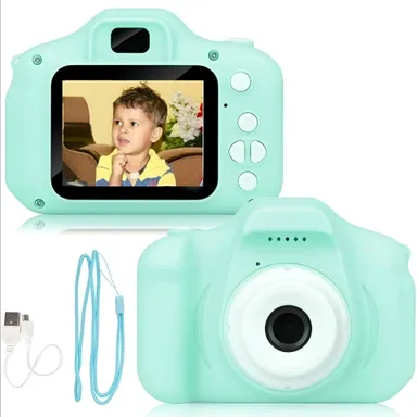 Kids Digital Camera |Mini Cute Children’s Camera with Rechargeable Battery| Strap and USB Cable thumbnail 1