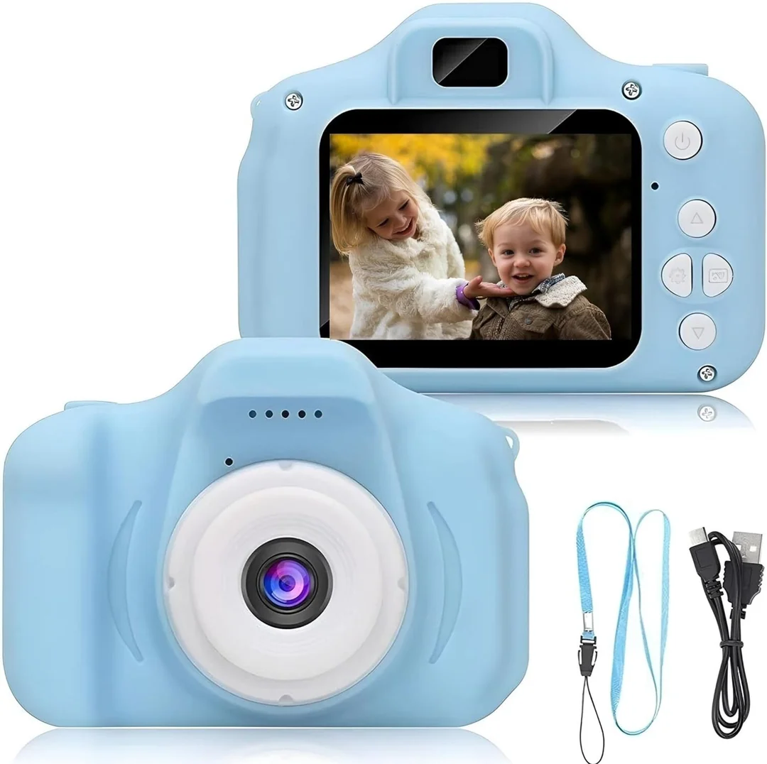 Kids Digital Camera |Mini Cute Children’s Camera with Rechargeable Battery| Strap and USB Cable image 4
