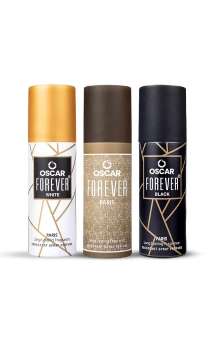 Oscar Forever Black Paris white Deodorant Combo (Pack of 3 long lasting fragrance 40x3 120ml image 1