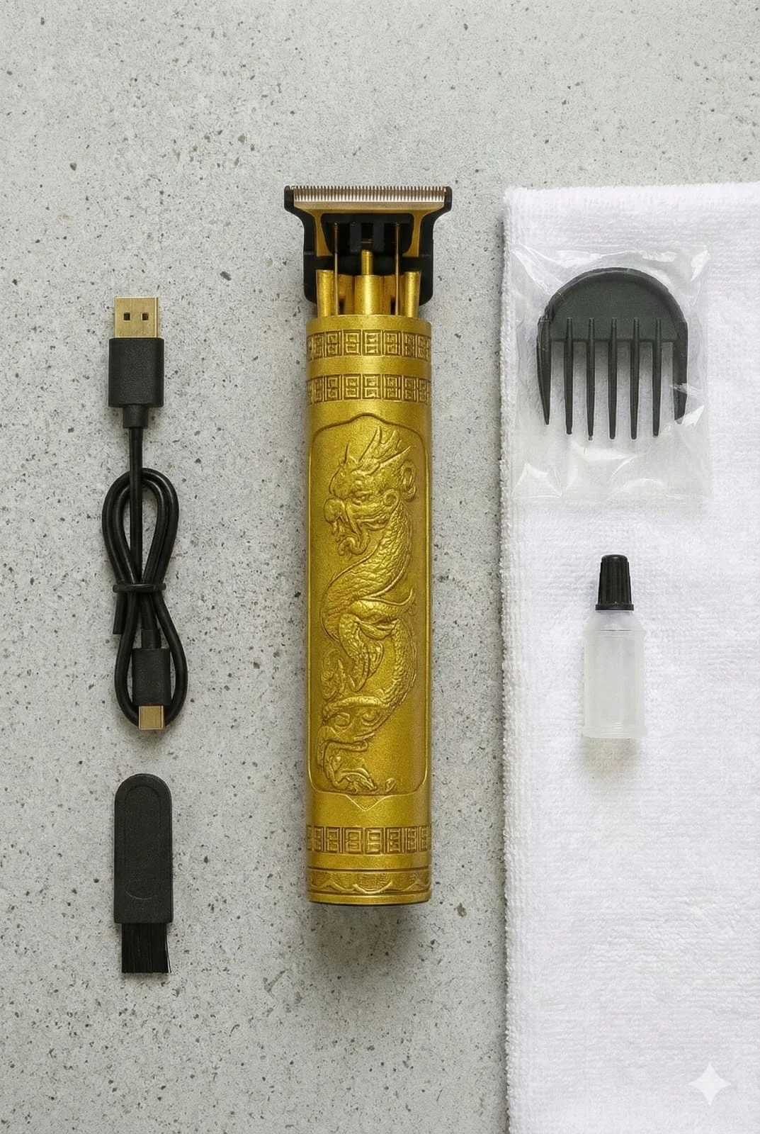 T9 Vintage Hair Trimmer Salon Series Fully Waterproof Trimmer, 60 Minute Runtime 4 Length Settings, Battery Powered image 3