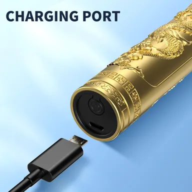 T9 Vintage Hair Trimmer Salon Series Fully Waterproof Professional Hair & Beard Trimmer with 60-Minute Runtime, 4 Length Settings Battery Powered Grooming Machine for Men thumbnail 6