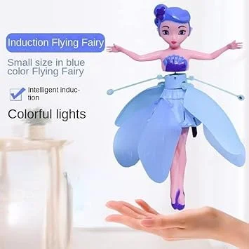 Digital Wave Hand Sensor Control USB Powered Magic Flying Fairy Doll, Sky Dancers Rainbow Glitter Princess Flying Toy for Girls Boys Indoor Hover Drone Toy Random Colour image 4