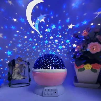 Digital Wave Star Master Lamp Night Light for Kids Teen Girls Boys Women Cute Star Projection Lamp Baby Room Decor Gift for Girlfriend Boyfriend Multicolour LED Night Light with Rotating Star Galaxy Effect thumbnail 6
