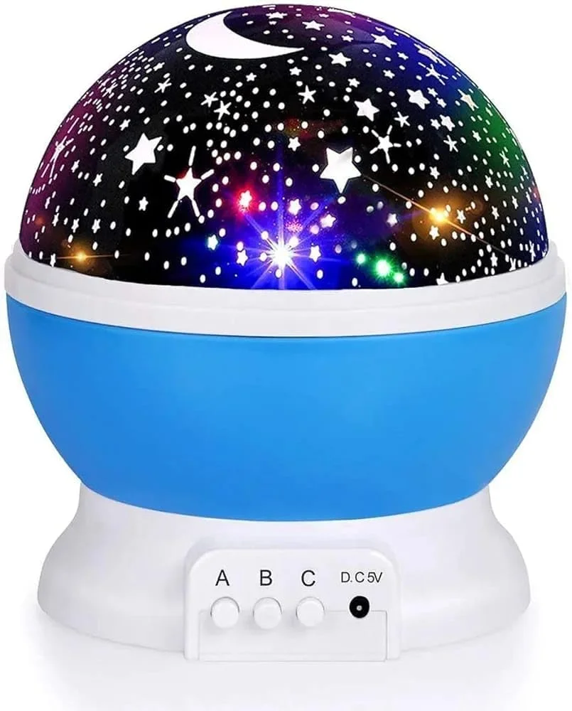 Digital Wave Star Master Lamp Night Light for Kids Teen Girls Boys Women Cute Star Projection Lamp Baby Room Decor Gift for Girlfriend Boyfriend Multicolour LED Night Light with Rotating Star Galaxy Effect image 1