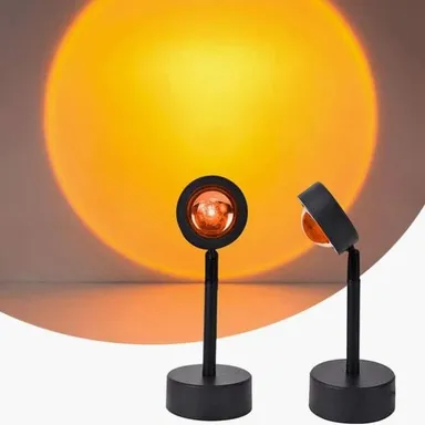 Digital Wave Sunset Lamp Projection 16 Color Changing LED Night Light with Remote Control Romantic Mood Lamp for Bedroom, Family, Couples, Adults and Kids Ambience Lighting, Portable Decorative LED Mood Lamp thumbnail 8