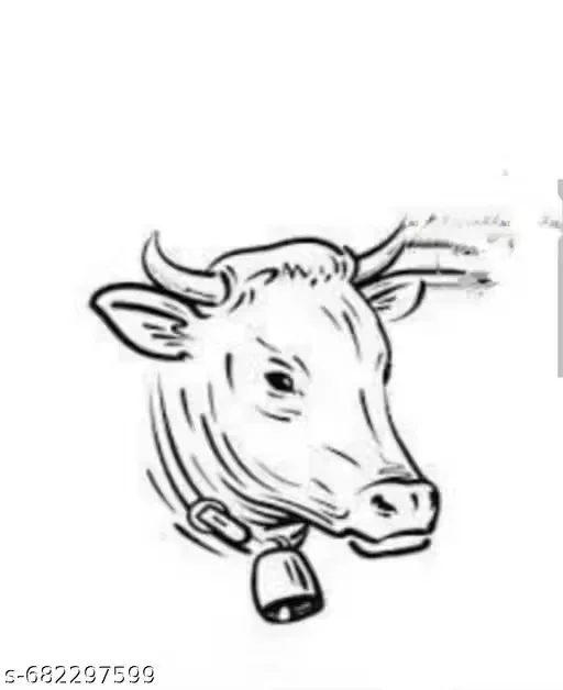 Multicoloured Cow Garland Set of 3 with Decorative Brass Bells | Traditional Plastic Beaded Ram ji for Gausala Puja Festival and Wedding Cattle Accessories | Pack of 3 Vibrant Orange White Green Pink Beaded Necklaces with Polished Ghungroo Bell for Cows image 2