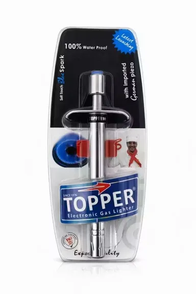 Blue Electronic Expert Gas German Imported Lighter Piezo Quality Soft Spark Topper Touch Water With Warrenty Year thumbnail 1
