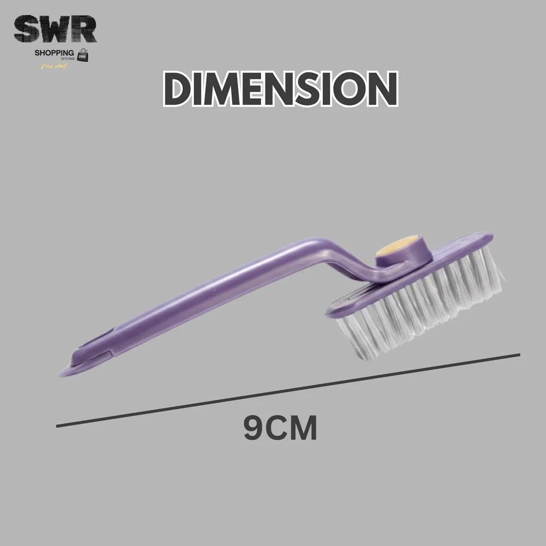 Multi‑Function Rotating Bathroom & Tile Cleaning Brush Hard Bristle Gap & Crevice Scrubber Deep Floor Cleaner Brush 360° Rotating Head Ergonomic Handle Grout & Corner Cleaning Tool image 1