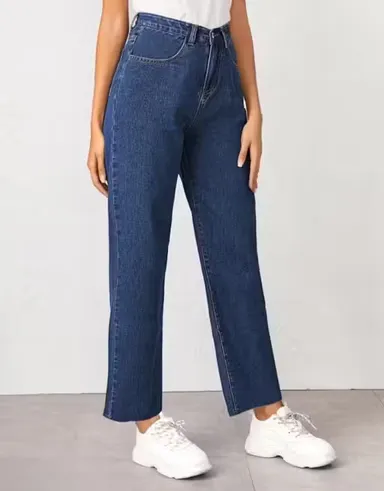 Women’s High Rise Blue Denim Jeans | Comfortable Slim Fit Stretchable Casual Pants for Daily Wear, Office, College, and Outings Women’s High Rise Blue Denim Jeans 28 thumbnail 2