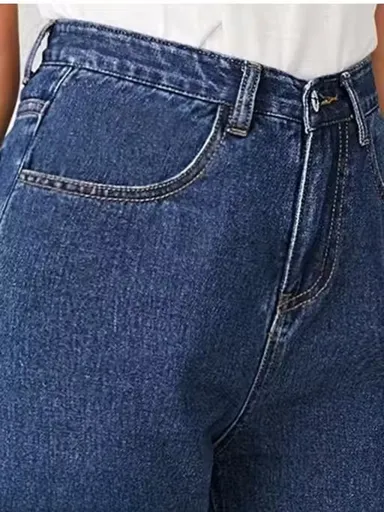 Women’s High Rise Blue Denim Jeans | Comfortable Slim Fit Stretchable Casual Pants for Daily Wear, Office, College, and Outings Women’s High Rise Blue Denim Jeans 30 thumbnail 3