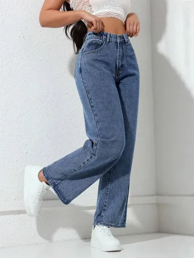 Girls’ Cute Fashionable Festive Denim Jeans for Women | Stylish Comfortable Slim Fit Casual Pants for Daily Wear, Parties, College, and Outings Girls’ Cute Fashionable Festive Denim Jeans 34 thumbnail 0