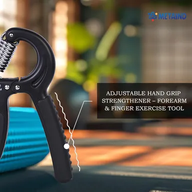 Adjustable Finger & Hand Gripper for Gym Workout, Forearm Strengthener with Resistance Control for Veins Exercise, Grip Training & Hand Health thumbnail 2