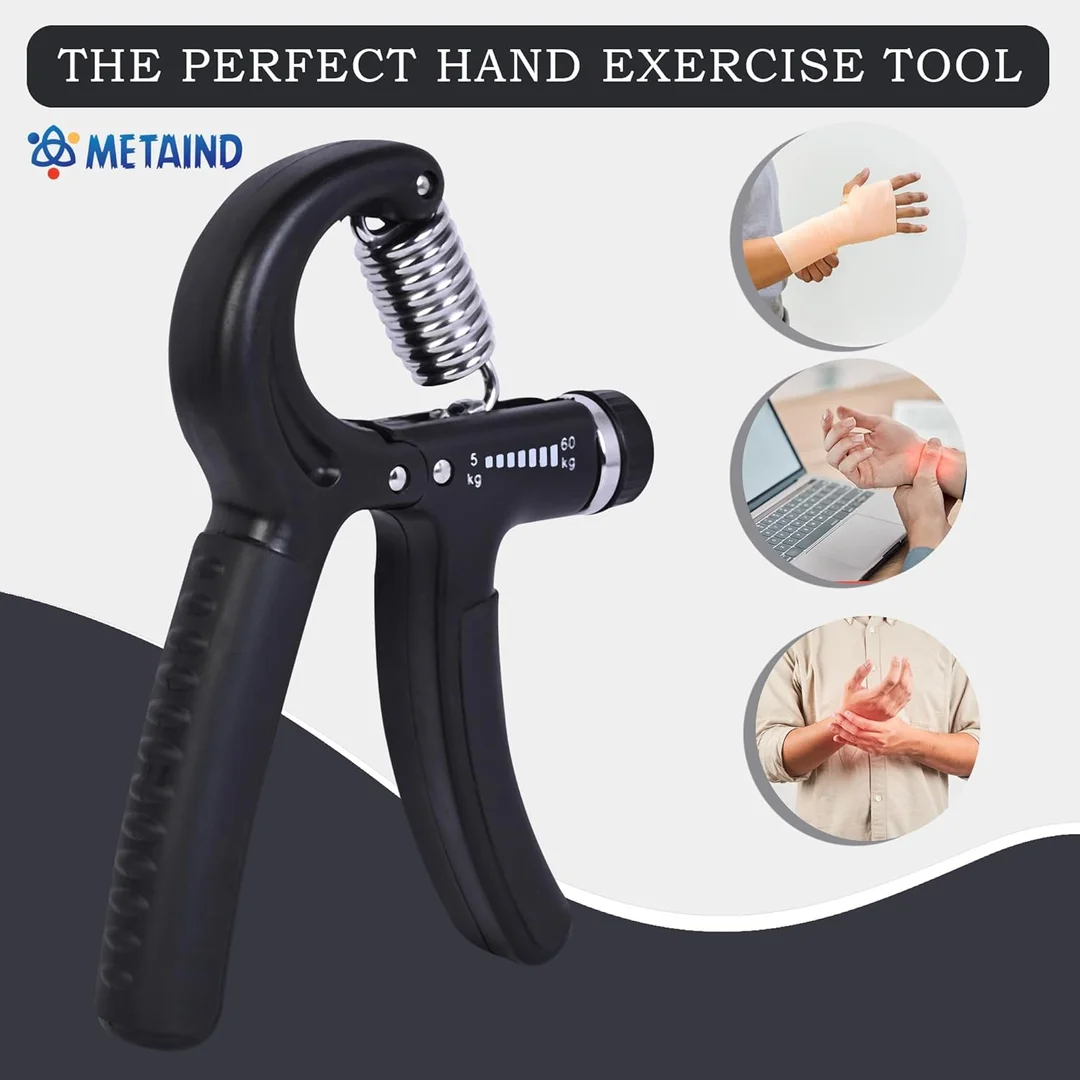 Adjustable Finger & Hand Gripper for Gym Workout, Forearm Strengthener with Resistance Control for Veins Exercise, Grip Training & Hand Health image 5