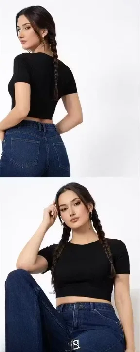ALLORO Straight Fit Navy Blue Denim Jeans High Waist Classic Fit Casual Daily Wear Pants for Women Girls Fashion Street Style Jeans ALLORO Straight Fit Navy Blue Denim Jeans  32 image 3