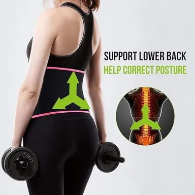 Medtrix Women Waist Trainer Belt Slimming Shapewear Tummy Control Sweat Belt Postpartum Belly Fat Burner Compression Abdominal Support Fitness Waist Trimmer thumbnail 2