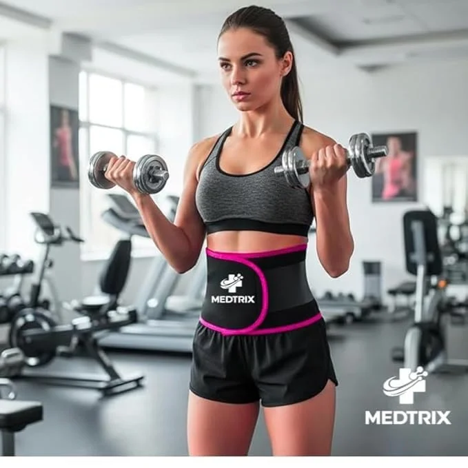 Medtrix Women Waist Trainer Belt Slimming Shapewear Tummy Control Sweat Belt Postpartum Belly Fat Burner Compression Abdominal Support Fitness Waist Trimmer image 1