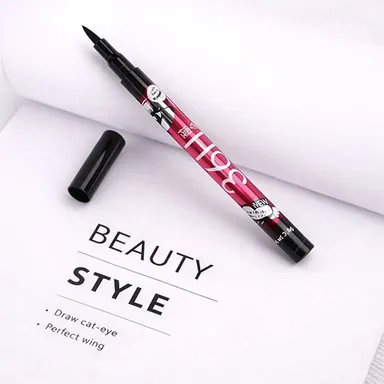 6-Piece Long-Lasting Waterproof Liquid Eyeliner Pen Set with Precision Felt Tip for Professional Eye Makeup Application thumbnail 1