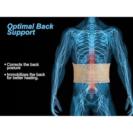 MEDTRIX Lumbo Sacral LS Back Support Belt for Lower Back Pain Relief Orthopedic Lumbar Support Brace Adjustable Waist Belt for Sciatica Slip Disc Posture Correction Men Women Gym Work Office image 3