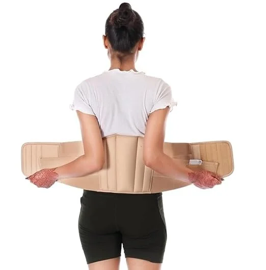 MEDTRIX Lumbo Sacral LS Back Support Belt for Lower Back Pain Relief Orthopedic Lumbar Support Brace Adjustable Waist Belt for Sciatica Slip Disc Posture Correction Men Women Gym Work Office image 1