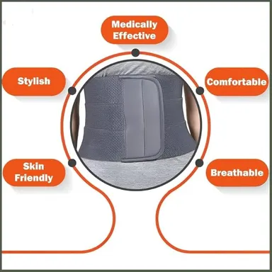 Abdominal Belt After Delivery Postpartum Belly Support Binder Lumbo Sacral Waist Trimmer Belt for Tummy Reduction Lower Back Pain Relief Breathable Adjustable Universal Size Belt for Women Men thumbnail 2