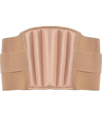 Medtrix Lumbar Sacral LS Belt Spinal Back Support Brace for Lower Back Pain Slip Disc Sciatica Posture Correction Abdominal Compression Orthopedic Waist Support Belt Beige XL image 1