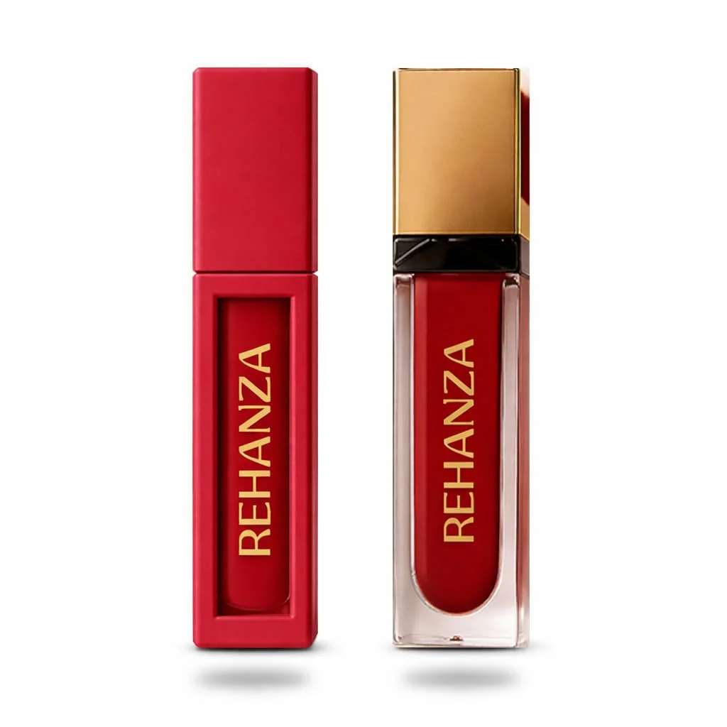 REHANZA Luxury Matte & High-Shine Liquid Lipstick Duo | Long-Wear, Highly Pigmented, Smudge-Proof, Hydrating Lip Color Set for Bold & Statement-Making Lips image 1