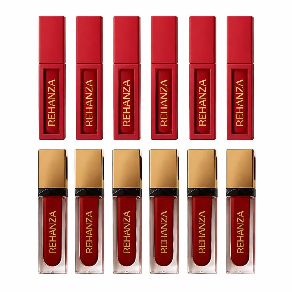 REHANZA Luxury 12-Piece All-Day Wear Liquid Lipstick & Gloss Combo Collection image 1