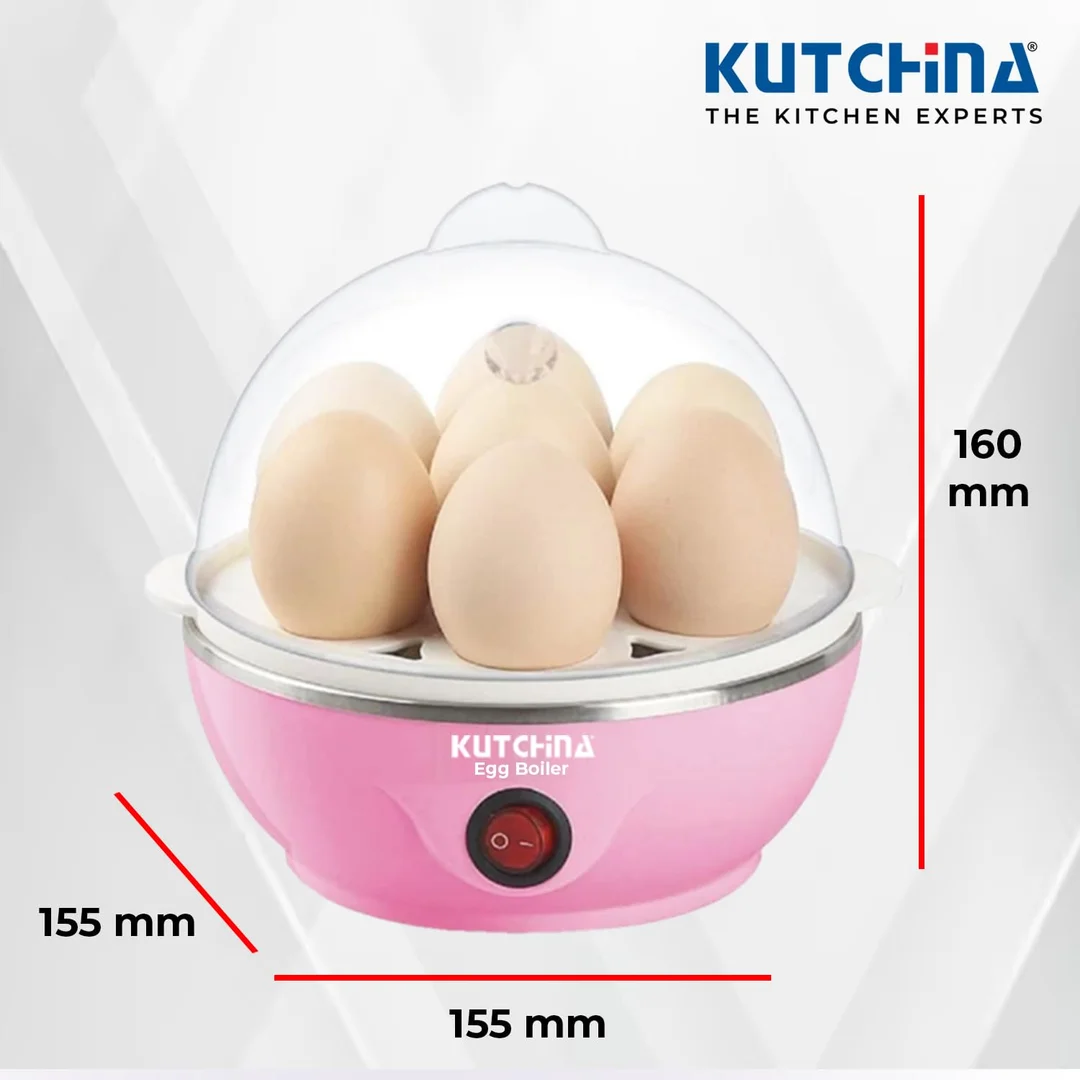 Kutchina Pink Egg Boiler | 7 Egg Electric Egg Cooker| Multifunctional Omelette Maker & Egg Poacher with Temperature Control image 5