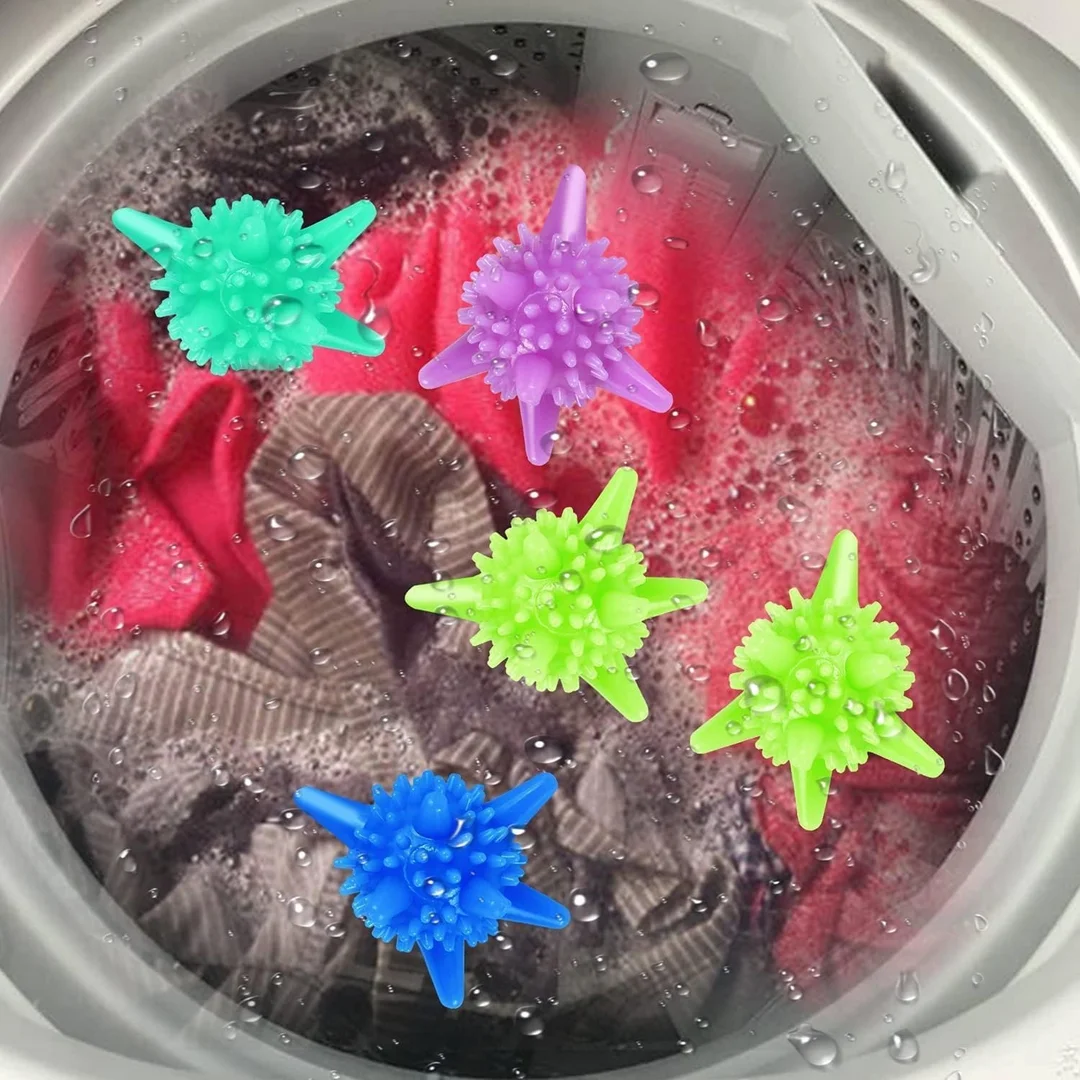 Giftora Reusable Laundry Balls Set of 15 for Washing Machine Clothes Cleaning Anti-Tangle Fabric Wash Balls Eco Friendly Detergent Booster Laundry Accessories image 6