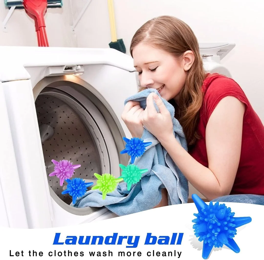 Giftora Reusable Laundry Balls Set of 15 for Washing Machine Clothes Cleaning Anti-Tangle Fabric Wash Balls Eco Friendly Detergent Booster Laundry Accessories image 7