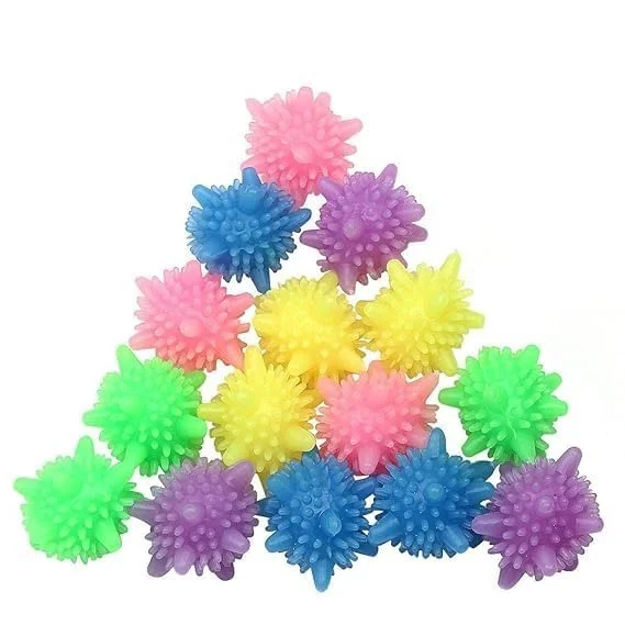 Giftora Reusable Laundry Balls Set of 15 for Washing Machine Clothes Cleaning Anti-Tangle Fabric Wash Balls Eco Friendly Detergent Booster Laundry Accessories image 1